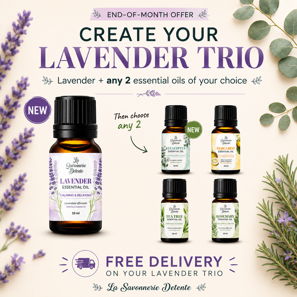 Create Your Lavender Trio